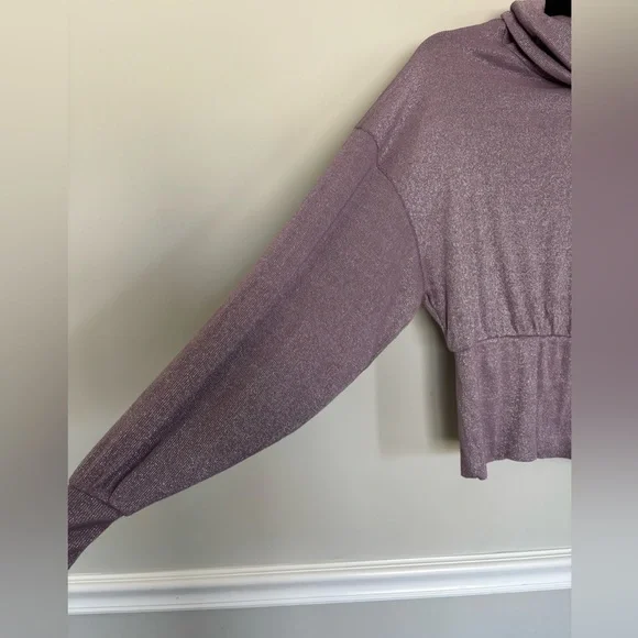 FREE PEOPLE Glam Turtleneck Top in Lavender Haze - Picture 7 of 10